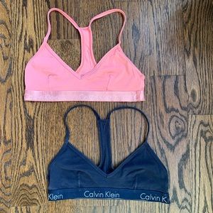 2PACK Calvin Klein Women’s Lounge Bralette Size XS